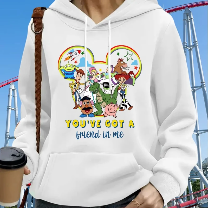 

Disney Toy Story Woody Pattern Women Hoodie Autumn Winter Casual Unisex Pullover Sweatshirt Clothing Hoody Streetwear 2026