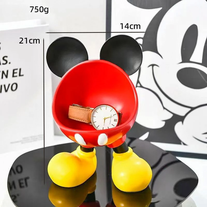 

New Creative Mickey Head Ornament Cartoon Cute Entrance Key Car Remote Control Storage Decoration