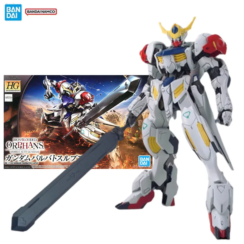 Bandai Original figura Gundam modelo Kit HG IBO 1/144 Gundam Barbatos Lupus colección modelo figura de acción para juguetes regalos