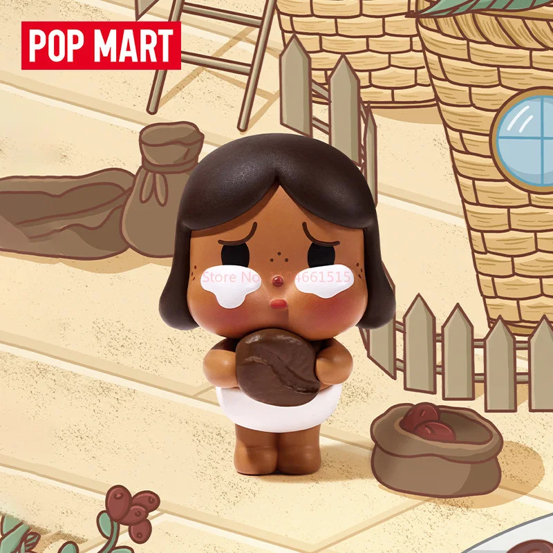 Genuine POPMART Original Coffee Factory Series Blind Box Labubu Crybaby Skullpanda Blind Bag Figure Pvc Model Trend  Doll Toy