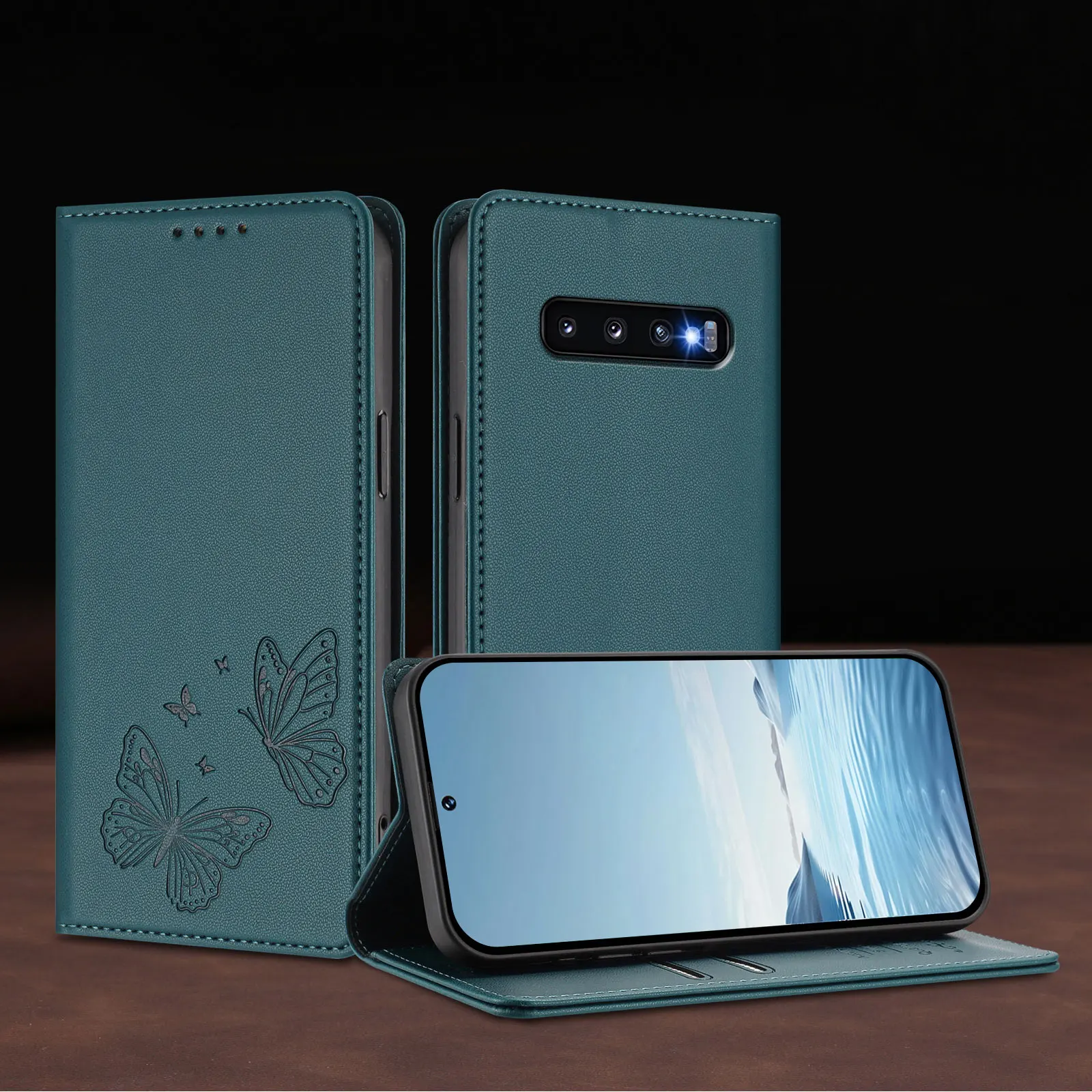 Capa Carteira Magnética de Couro para Samsung Galaxy S10e S10 Plus S10 S9 Plus S9 S8 Plus S8 S7 edge S7 S6 edge S6