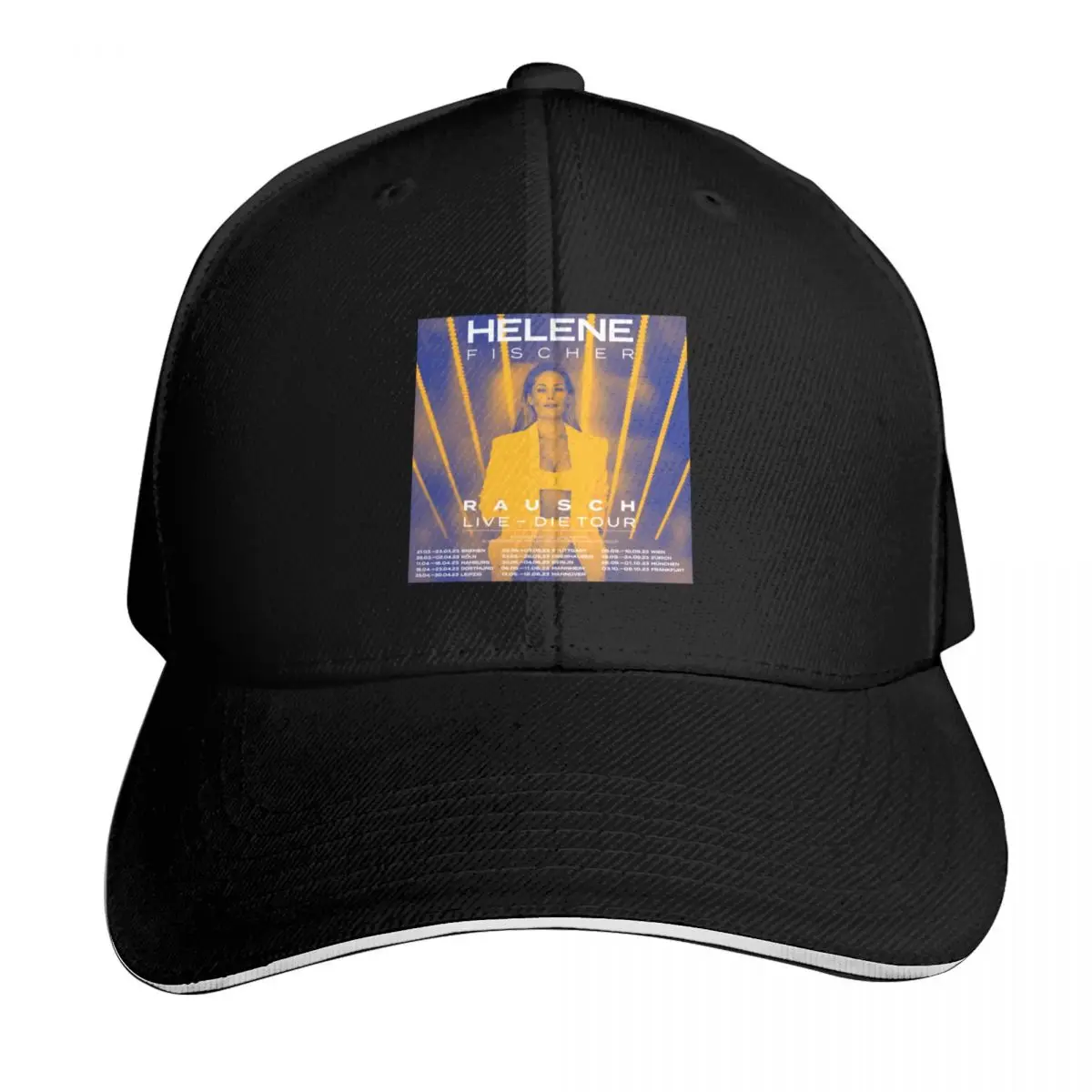 helene fischer rausch 2023 Baseball Cap Six Panel Structured Crown Sun Protection UPF 50+ Breathable Mesh Back