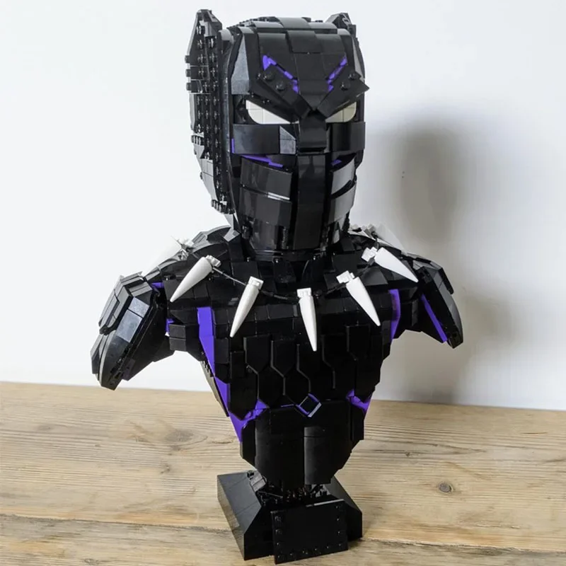 1403pcs MOC Science Fiction Movie BlackPanthers Figure Helmet Series Building Blocks Model Festival Gifts