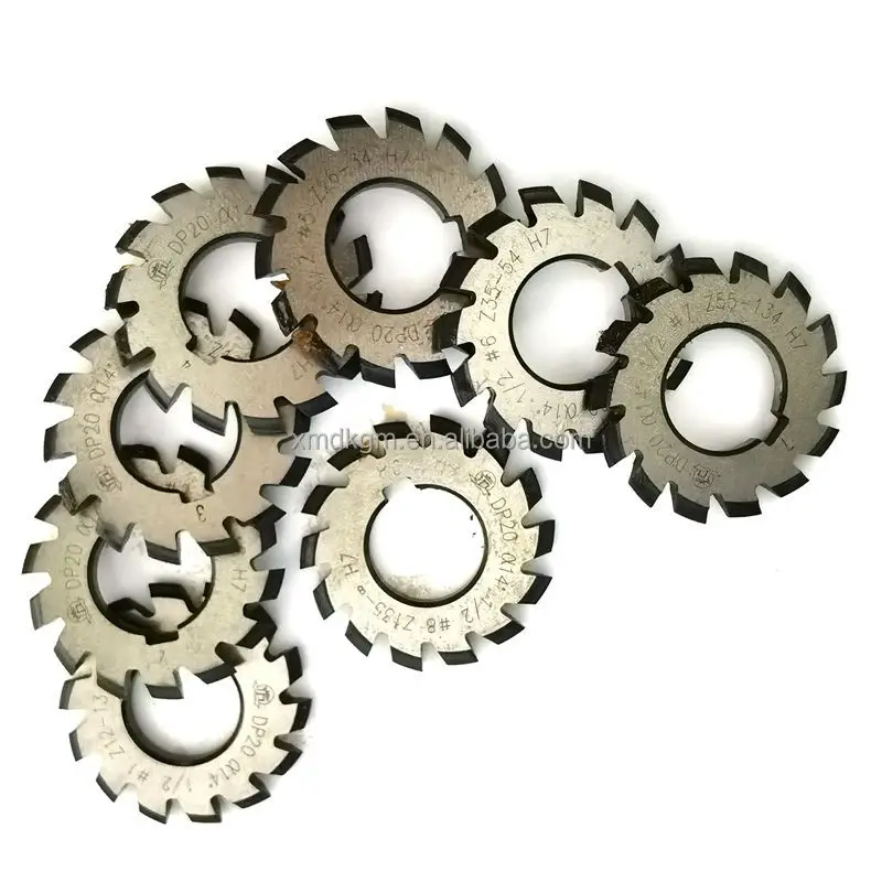 DP20 Set 8 Uds HSS PA14.5degree diámetro 22mm DP10 DP12 DP14 DP4 fresa de engranaje devolución