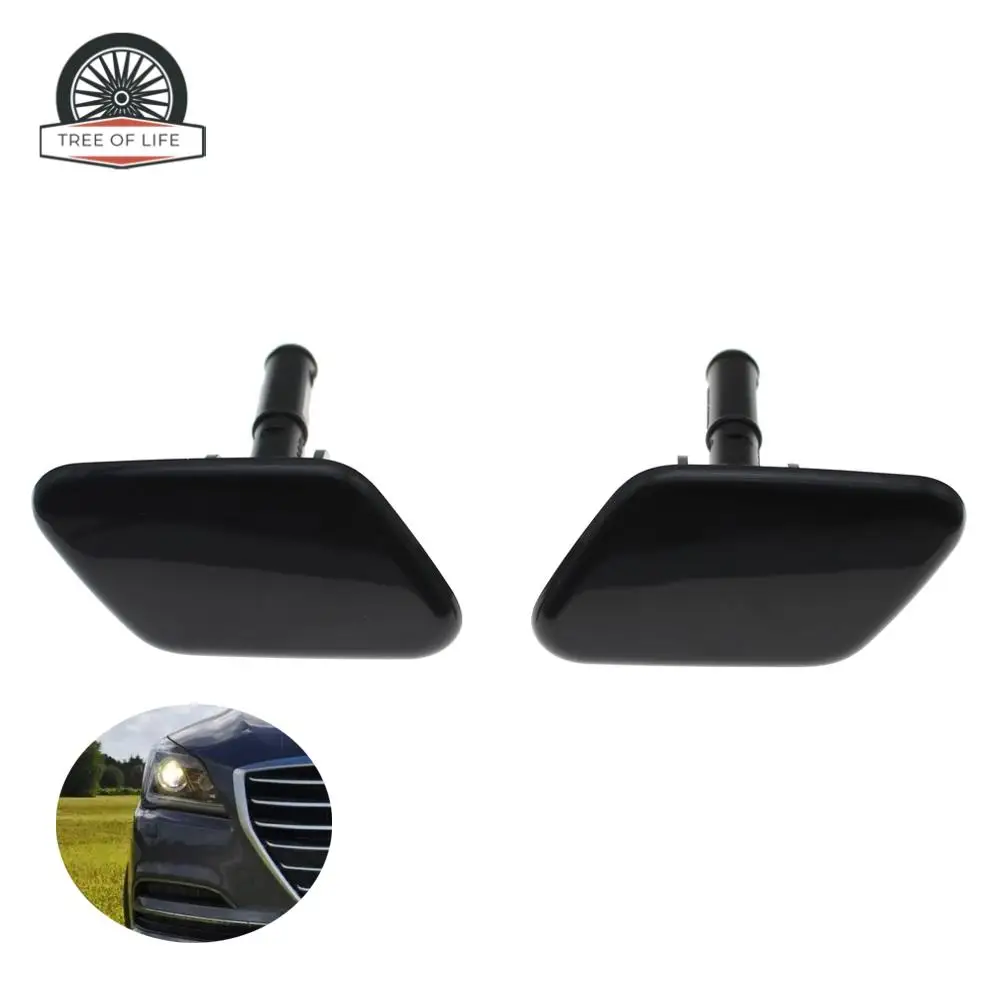 Front HeadLight Lamp Washer Cylinder Spray Nozzle Cap Cover For Hyundai Genesis Rohens 2012-2014 98680-3M500 98690-3M500