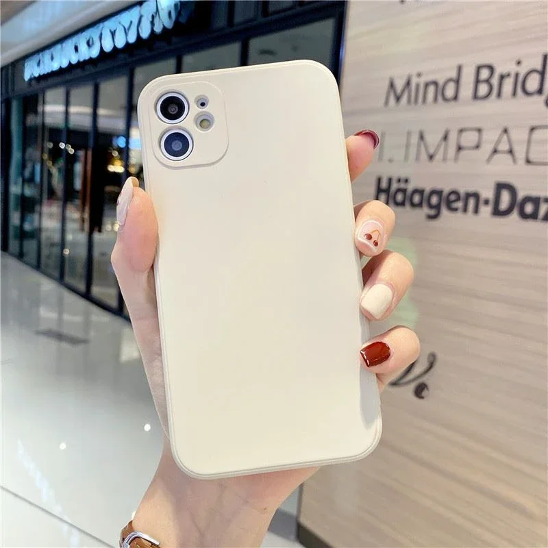 Für Redmi 14C 13 4G 13C 12C 12 A11 10C 10 Prime 9 9A 9C 9T 8 8A 7 7A 6 6A 5 + Telefon Fall Gerade Kante Einfache Farbe Soft Cover