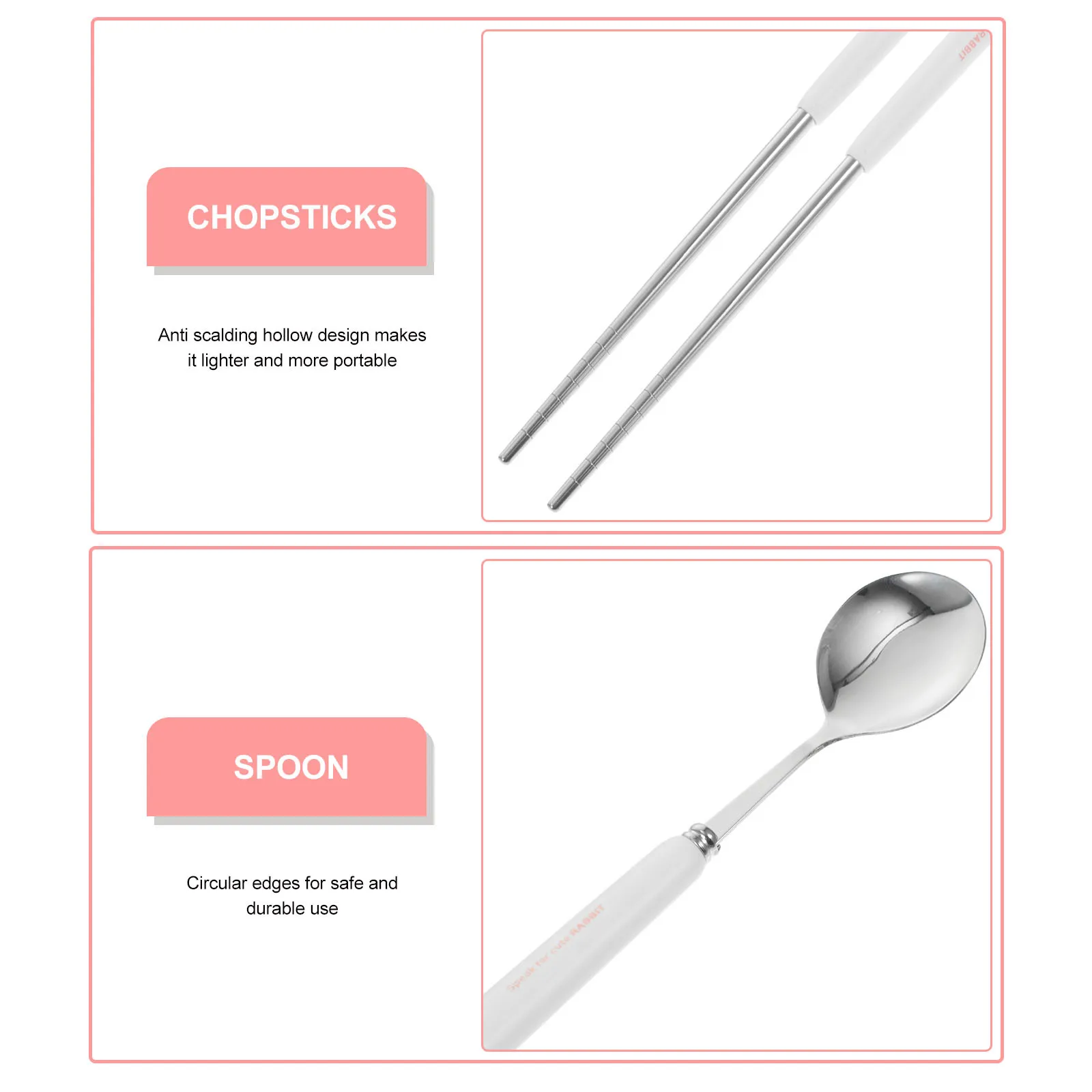 

1 Portable Cutlery Set Stainless Steel Travel Utensils With Case For Camping Hiking Outdoor Dining Storage Portable Utensils Set