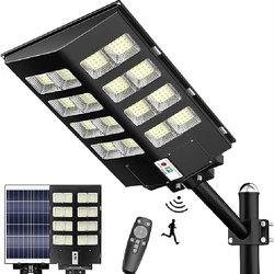 3000W Solar Street Lights Outdoor 300000LM Commercial Parking Lot Light Dusk to Dawn Solar Security Flood Lights Solar Lamp