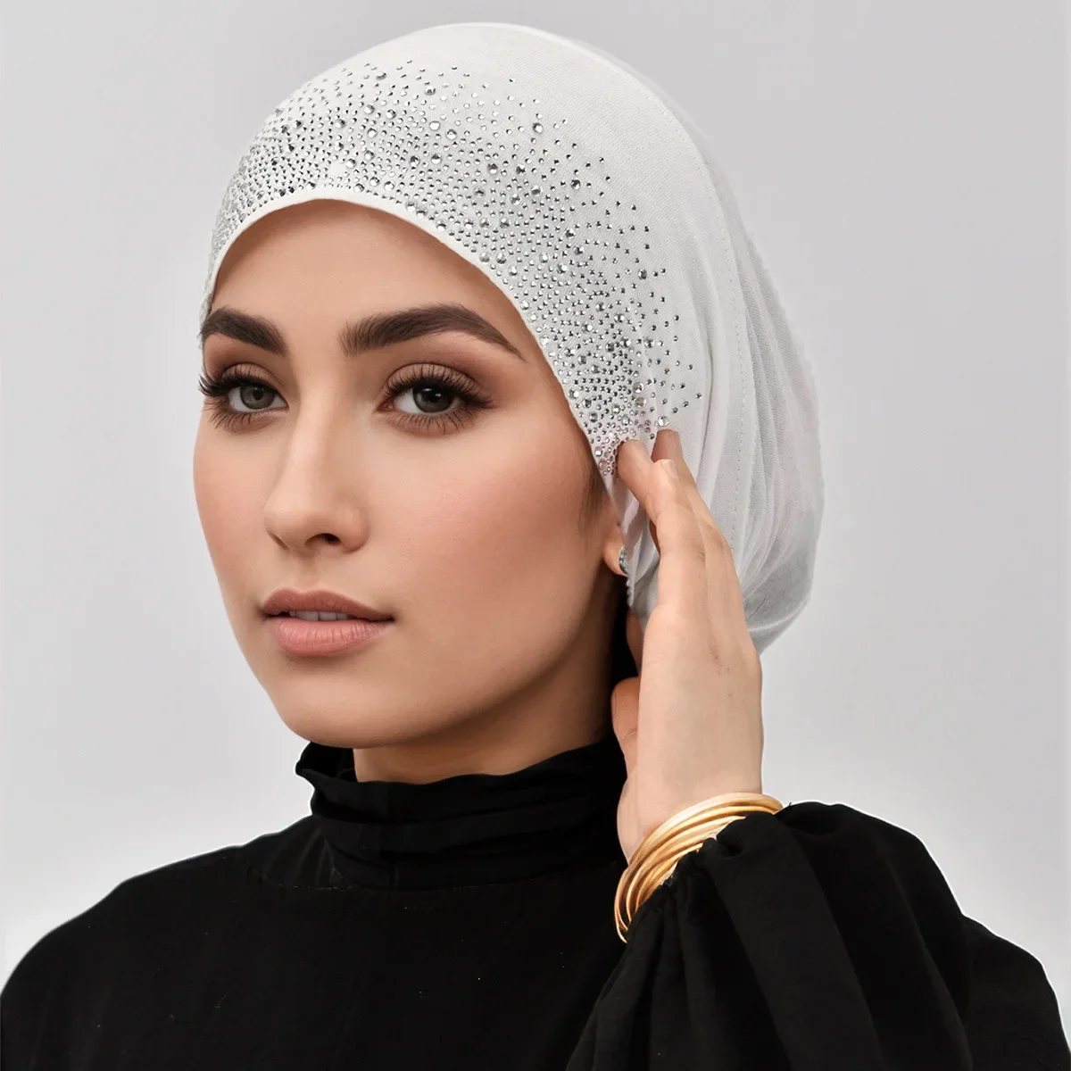 الحجاب للنساء تنفس الحجاب خفيفة الوزن التفاف عالية الجودة الرطوبة فتل النسيج عدم الانزلاق تصميم التغطية الكاملة