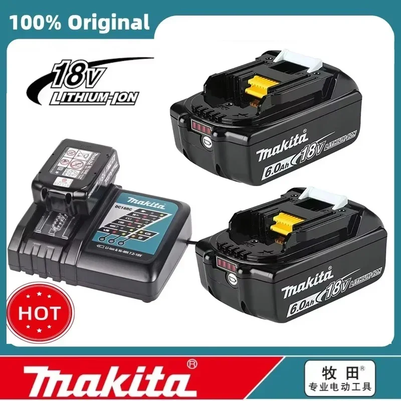 Original Makita 18V battery for Bl1850B li-ion 18v 6Ah BL1840B BL1860 BL1890 BL1815 BL1830 BL1835 Cordless Drills Batteries LXT