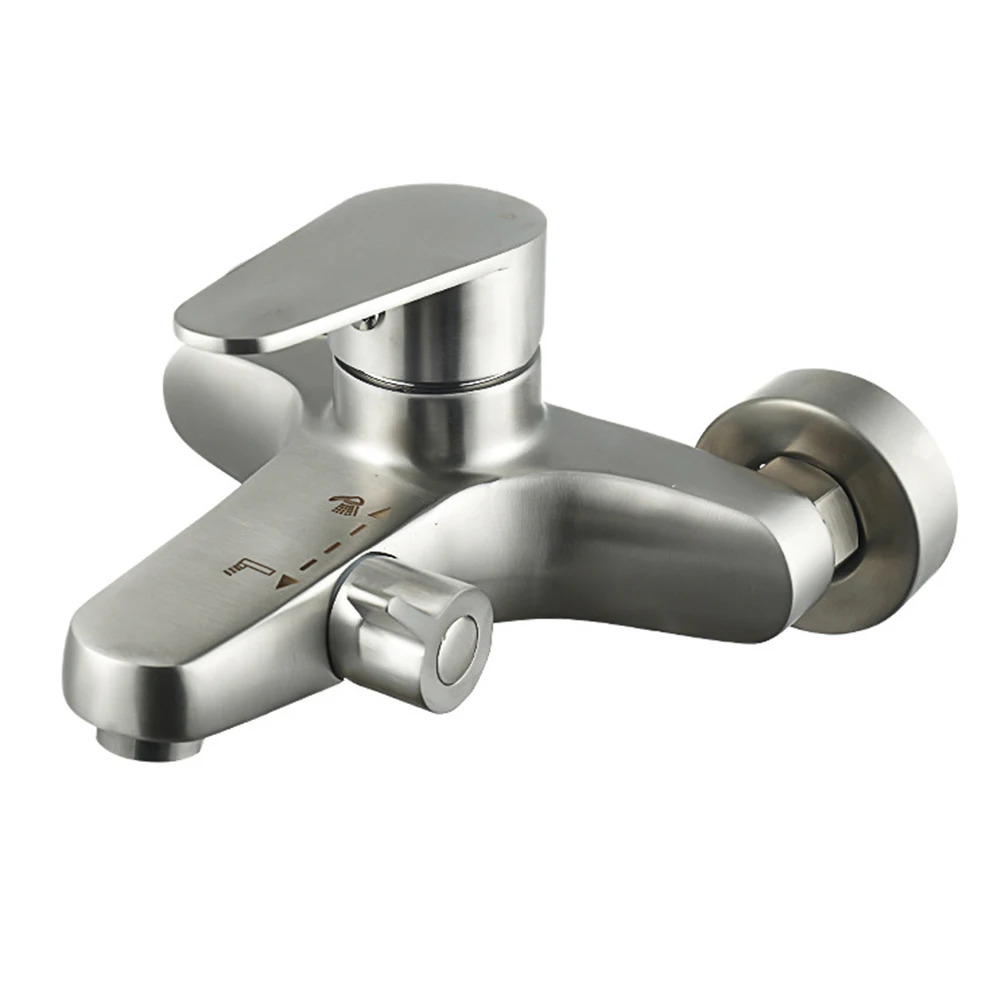 

Convenient Installation Stainless Steel Bathroom Shower Faucet Wall Mounted Mixer Tap for Customized Showering