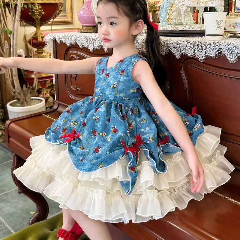 robe-de-princesse-lolita-florale-pour-petite-fille-jupe-tutu-en-tulle-a-double-volant-costume-d'ete-pour-fete-d'anniversaire-et-photographie-pour-enfants