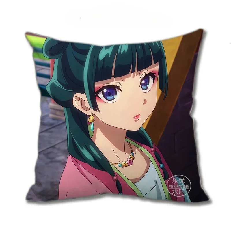 Anime Figure Maomao The Apothecary Diaries Theme Pillow Kawaii Soft House Bedroom Sofa Cushion Bolster Double Side Printed Gift