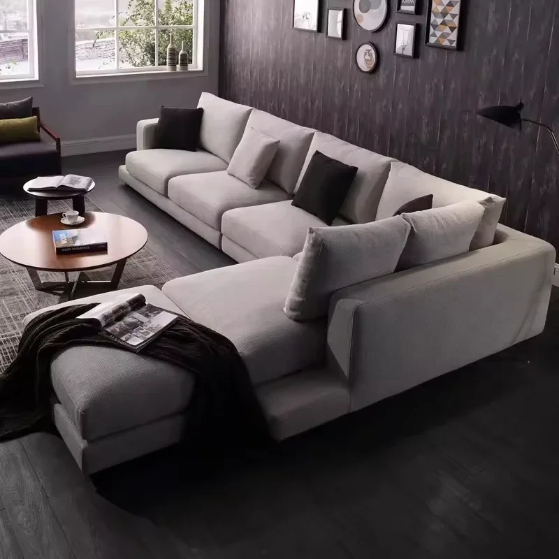 

Furniture Living Room White Modular Combination Sofa Set