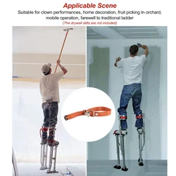 2Pcs Leg Band Straps Drywall Stilts Leg Straps Drywall Stilt Replacement Parts for Street Performance Home Improvement High Wall