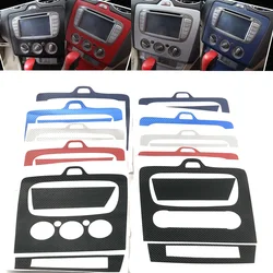 For Ford Focus 2 MK2 2005-2015 Car-Styling Central Control Air Panel 3D Imitation Carbon Fiber Sticker Decoration Trim