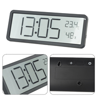 Electronic Clock Digital Wall Clock Can Be Hung Or Stood Creative LCD Screen Digital Temperature Humidity Clock