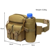 Outdoor Waist Bag Men Tactical Water Bottle Waterproof Bags Camouflage Hunting Hiking Climbing Bag Nylon Mobile Phone Belt Pack 3