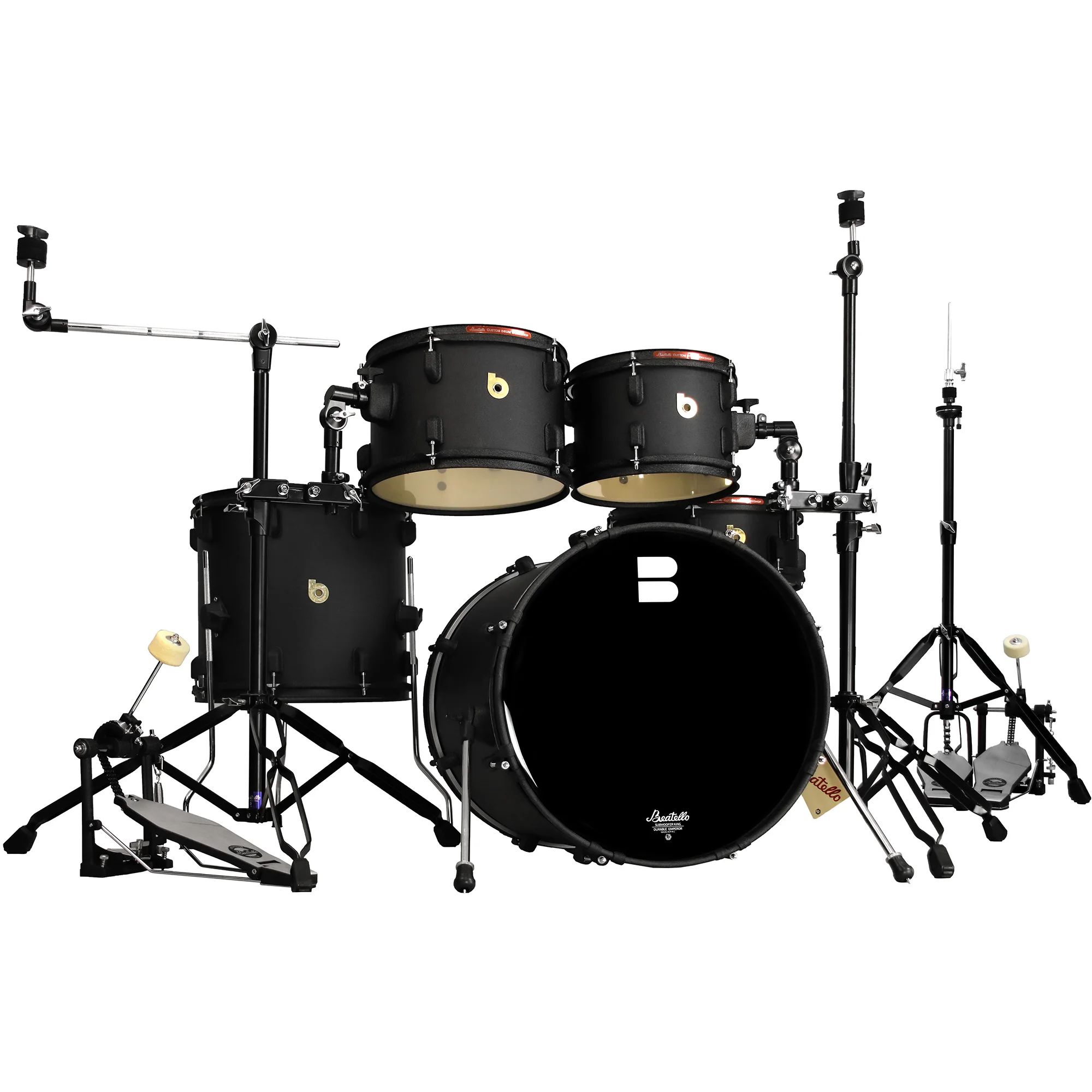 

Beatello Silencing Drum Set Quick Switch Between Normal & Mute Modes Mute Drum Set With Blue/Pink/Black/Yellow/black Gold