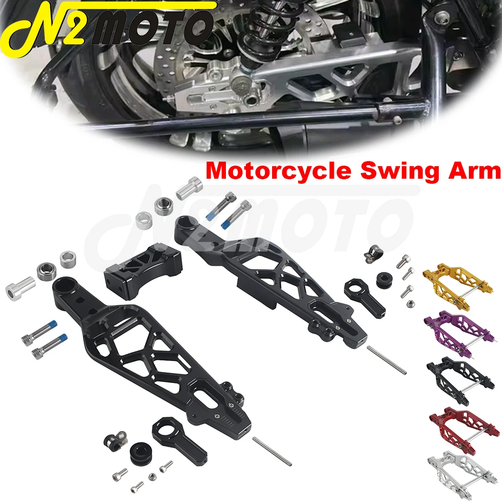 

For Harley Touring Road King Street Road Glide CVO FLTRX FLHR FLHX FLTRXSE 2009-25 CNC T6061 Aluminum Steel Motorcycle Swing Arm
