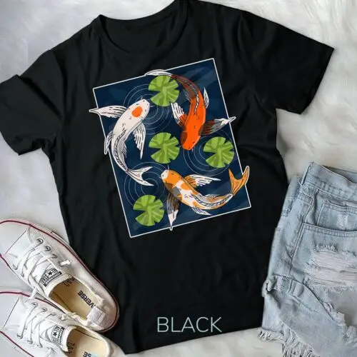 Koi Fish Lover Asian Japanese Carp Water Pond Animal Pet T-Shirt Unisex T-shirt