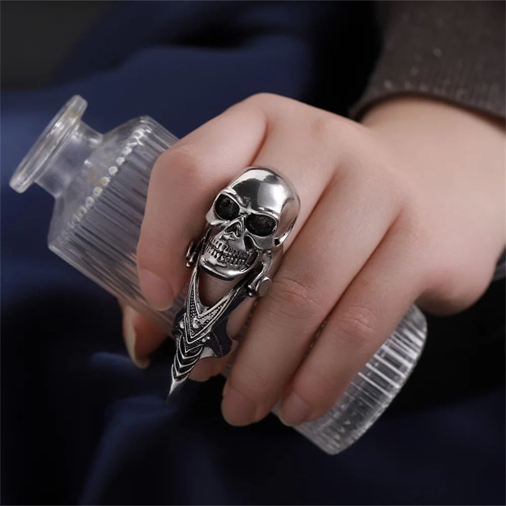

1pc Fashion Joint Ring Alloy Men's and Women's Jewelry Animal Ring Halloween Anniversary Daily Dress Up Hip Hop Dark Accessories
