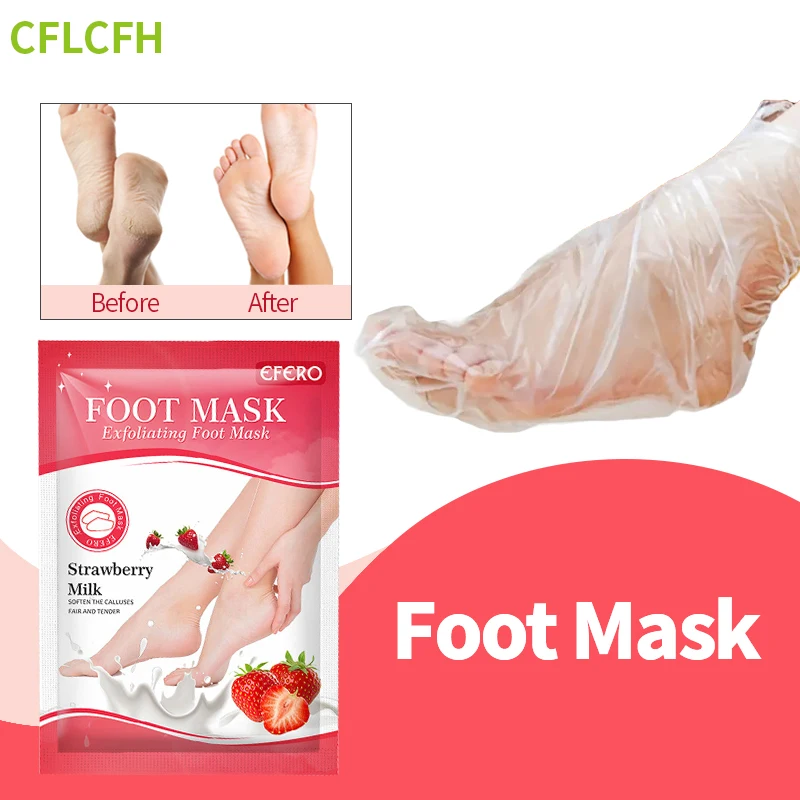 

Exfoliating Foot Mask Anti Drying Cracking Heel Peeling Moisturizing Pedicure Socks Spa Dead Skin Remover Care Feet Mask