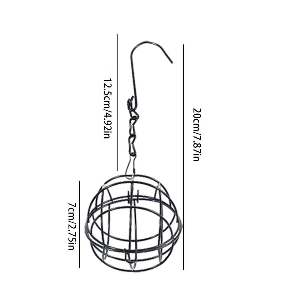 Hanging Bird Feeder Suet Ball Feeder Bird Suet Balls Holder For Bird Feeding Metal Bird Feeder Fat Ball Energy Bird Feeders C1A1