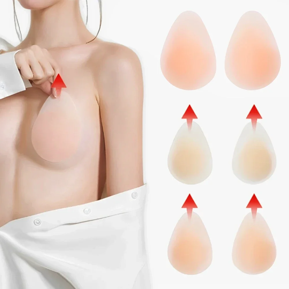 Ultra Thin Seamless Self Adhesive Silicone Nipple Covers Invisible Breast Pasty Lifting Pads For Swimwear Underwear view 2