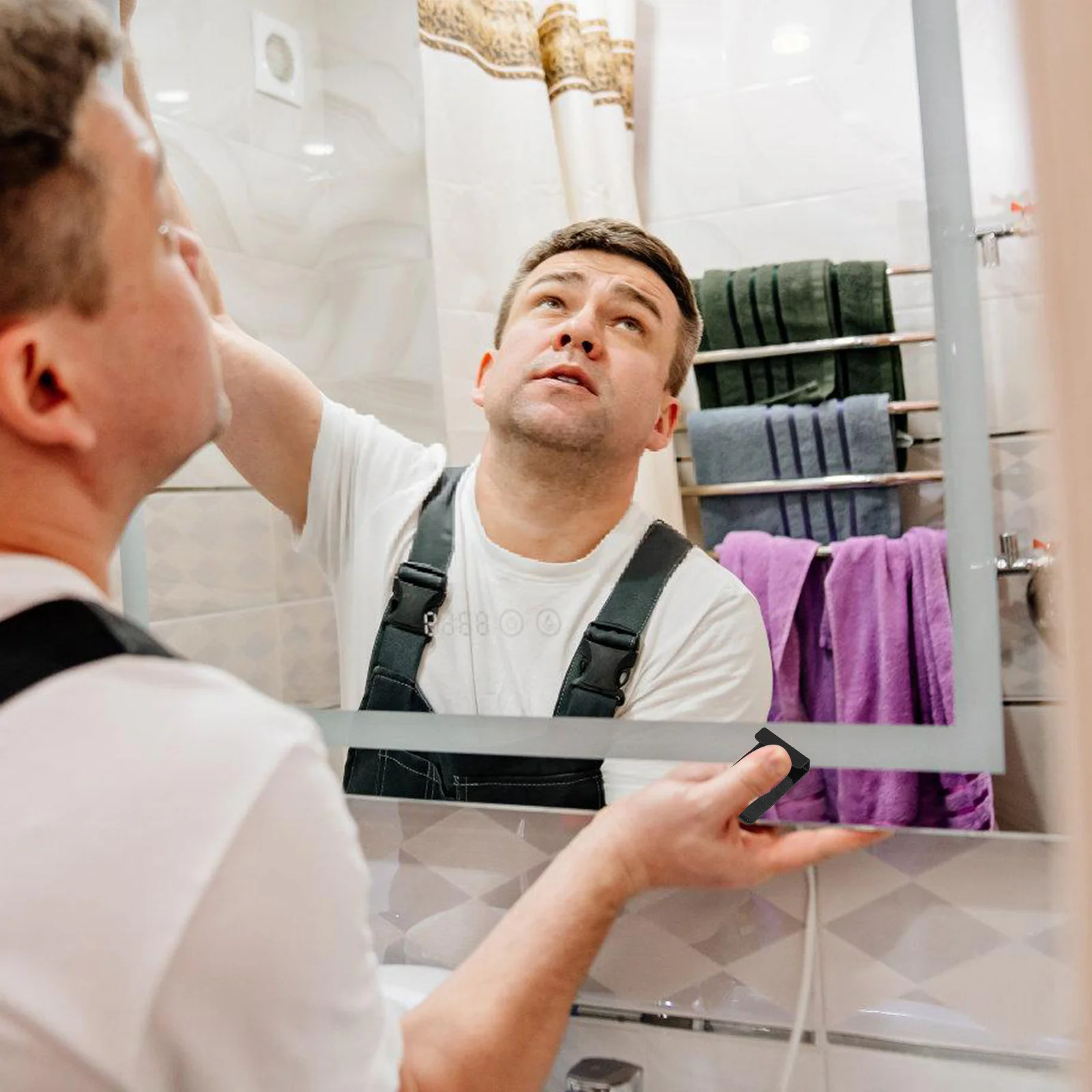 

Extra Large Mirror Heavy Clips for Wall Mounting Ceiling Hooks Duty Metal with Screws Brackets