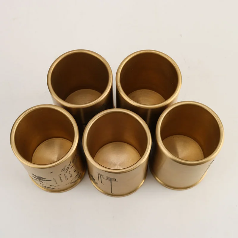 Solid Brass Pen Holder Office Desktop Ornament Study Creative Decoration Craft Wholesale