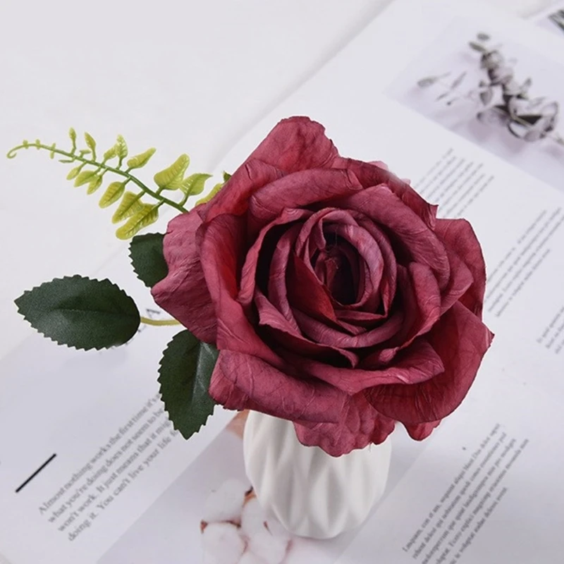 Rose Curtain Tieback Clip-on Flower Tie Backs Holder Voile Net Drape Accessories Home Decoration Drop shipping