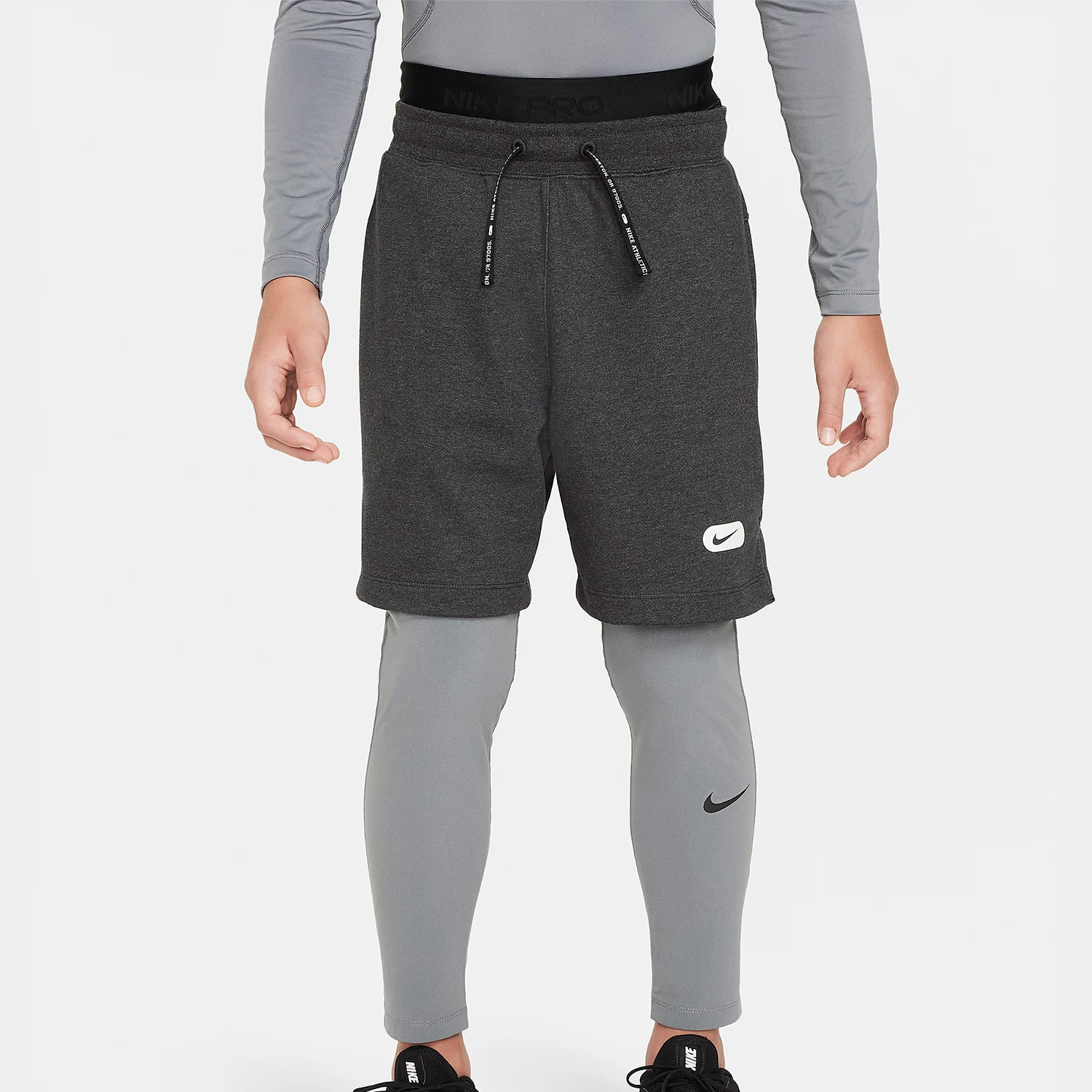 

Оригинальные спортивные брюки Nike Pro Dri-FIT для мальчиков, дышащие, быстросохнущие, FJ6821-084