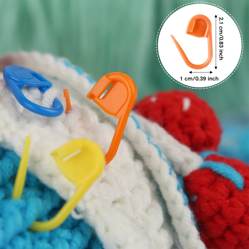 IMAZY 120/300/500 قطعة علامات الغرزة ل الكروشيه غرزة قفل كليب علامات الحياكة الملونة مقاطع الكروشيه أداة محبوكة يدويا #3