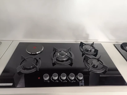90cm Good Price And Quality With CE 5 Burner Gas Hob Kitchen Gas Cooktops Stove Built In Gas Hob