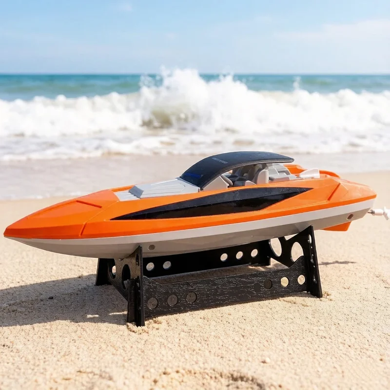 New LHD-891 2.4G Remote Control High-Speed Speedboat Outdoor Charging Twin Propeller Waterproof Electric RC Boat Model Toy Gifts