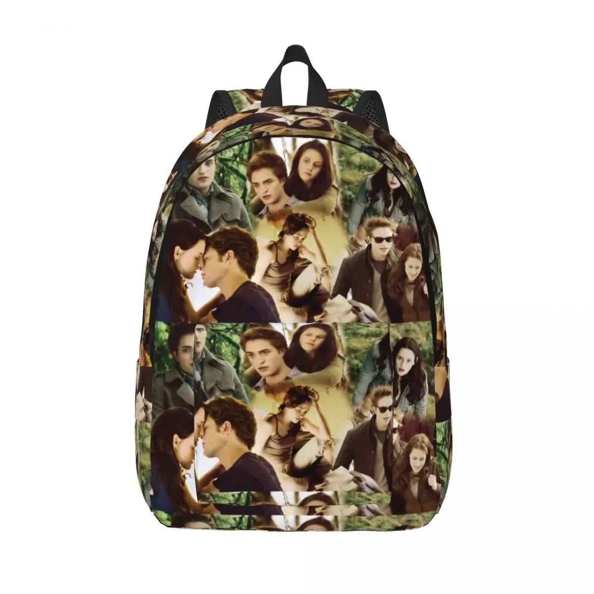 Edward Bella Backpack for Preschool Primary School Student The Twilight Saga Movie Bookbag Boy Girl Kids Canvas Daypack Gift