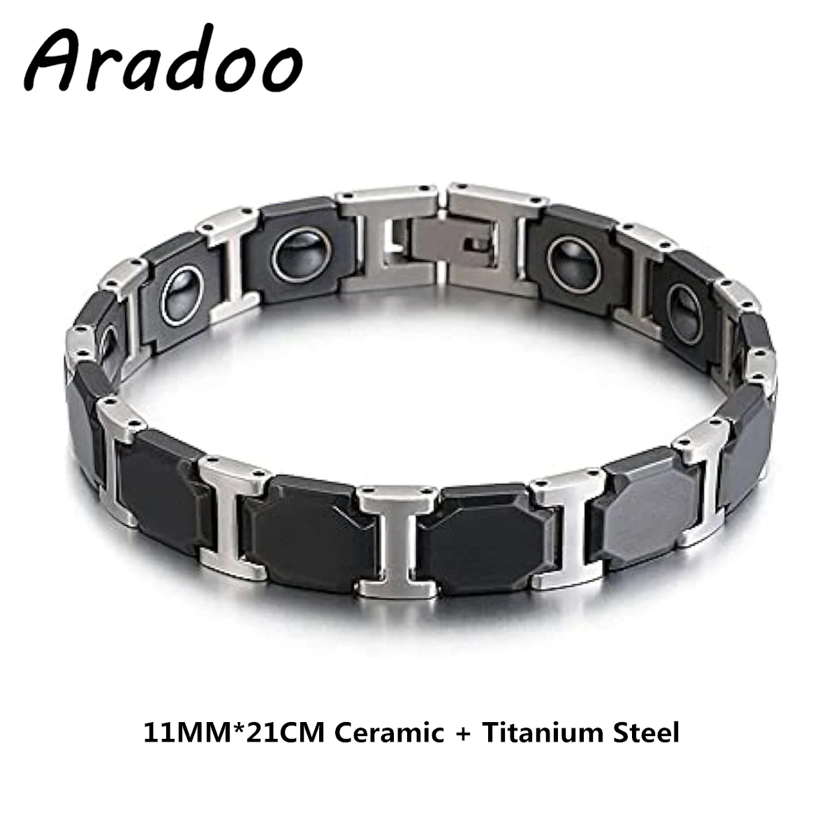 Aradoo Titan Stahl Keramik Armband 9