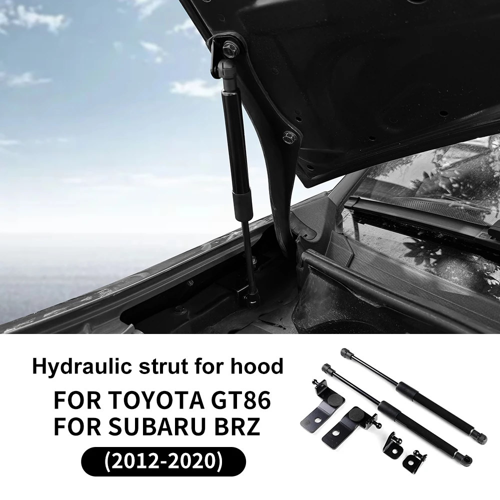 For Subaru BRZ Toyota GT86 ZN6 ZC6 2012-2018 2019 2020 Hood Dampers Front Bonnet Gas Struts Lift Supports Rod Arms Springs Shock