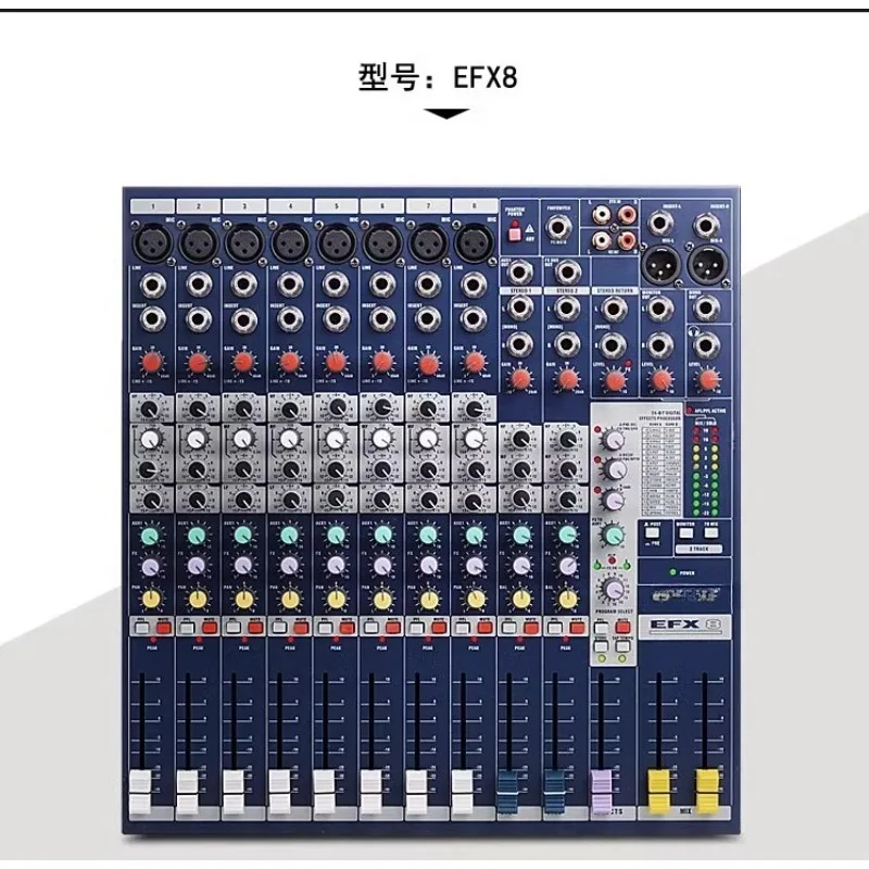 With Bluetooth Effects and Digital KTV Stage Performance EFX8/12/16 Channel Upgraded Professional Mixer