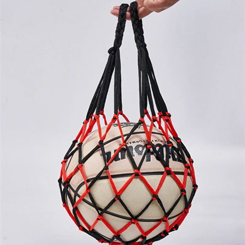 

Solid Basketball Bag Thickened Net Bag for Basketball Football Volleyball Portable Storage Sports Ball Organizer Supplies