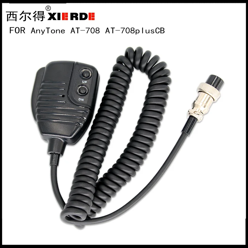 XIERDE Suitable for Anytone AT708 Plus CB Radio microphone AT-708plus Mobile Vehicle Base Station handheld microphone