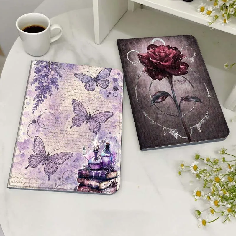 

Dark Red Rose Art Gift Tablet Case For Samsung Galaxy Tab S7 S8 S9 S10 FE Lite
