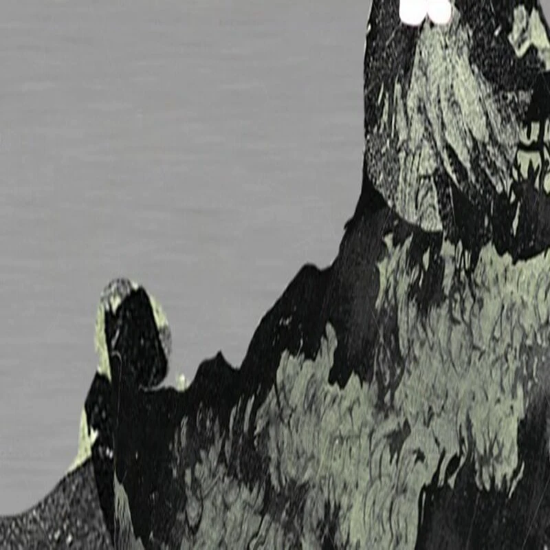 بسيطة ومبتكرة زهر البرقوق الرمادي نمط فرع التلفزيون ديكور المنزل الفاخر غرفة نوم حائط الخلفية