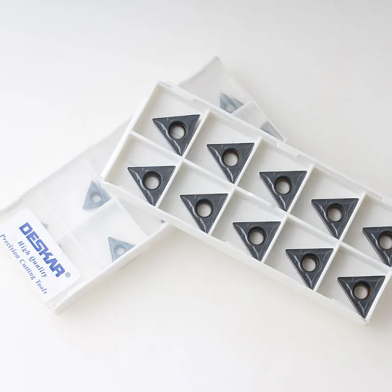 10PCS DESKAR TCMT110204-MA TCMT110208-MA TCMT16T304 TCMT16T308 LF6008 CNC Lathe Cutter Cutting Carbide Inserts Turning Tools