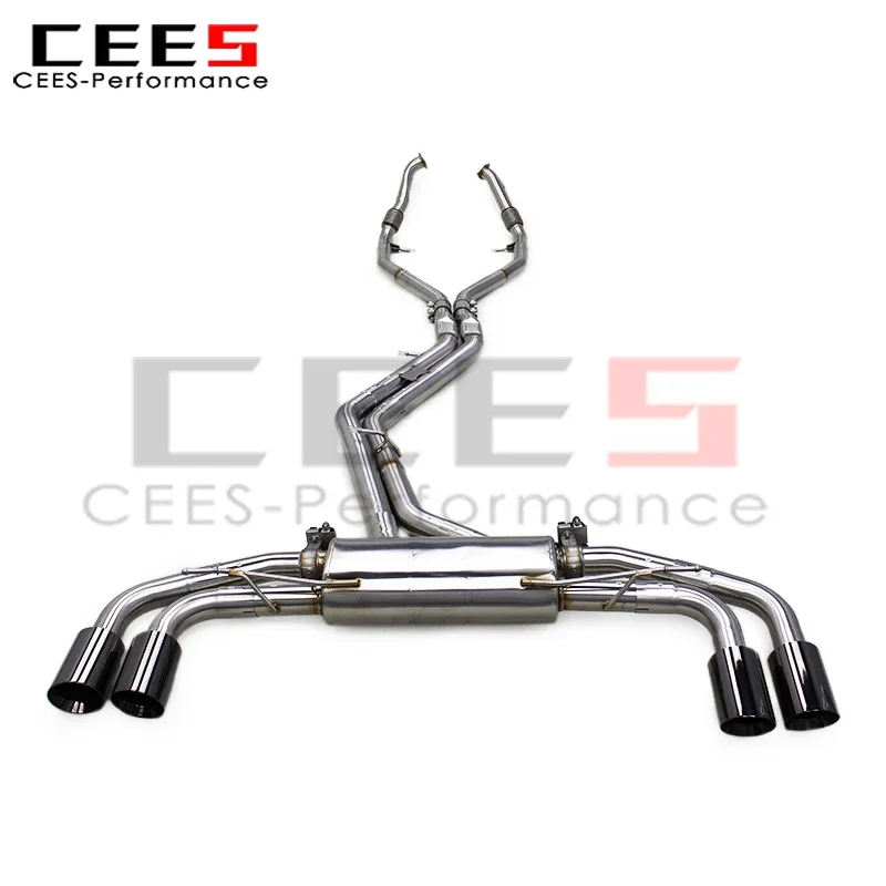 CEES for Audi SQ5 8R/FT 3.0T 2016-2024 Escape Valvetronic Mid Pipe Catback Exhaust Car Exhaust Muffler Exhaust Pipes