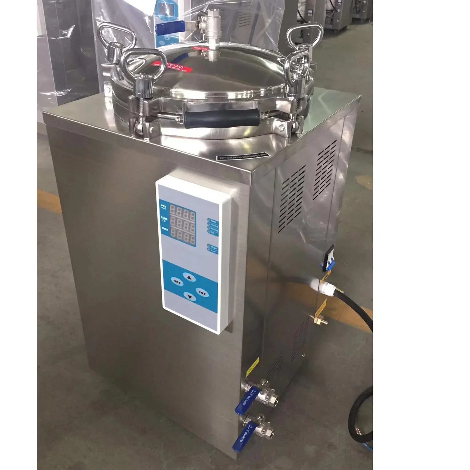 High Pressure Sterilization Equipment vertical type retort autoclave 35 50 75 100 120 150 liter for food