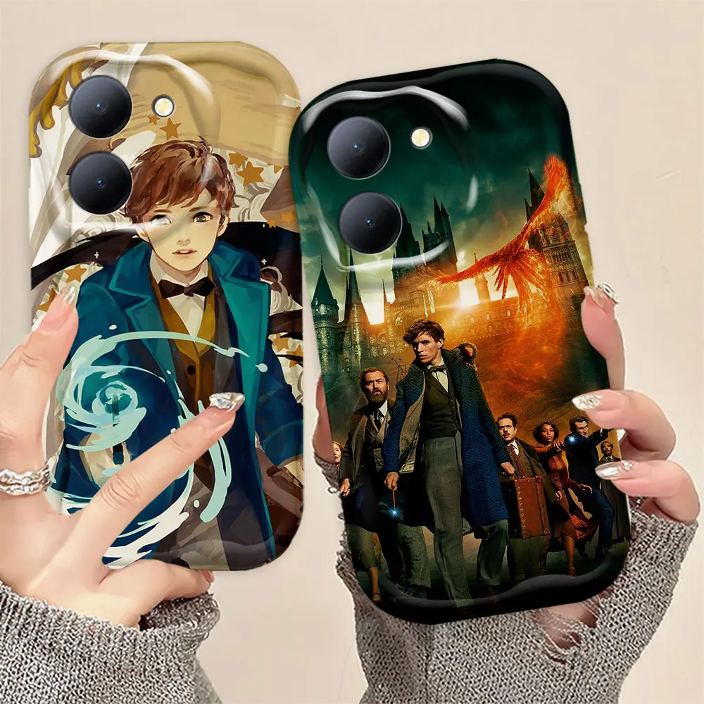 Fantastic Beasts and Where To Find Them Cream White Curve Mobile Phone Case For VIVO Y35 Y28 Y27 Y22 Y21 Y20 Y19 S I T A SG G