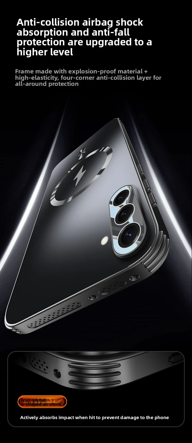 Etui na Samsung Galaxy S26 Ultra, twarde, matowe, z magnetycznym mocowaniem do ładowania bezprzewodowego, z ochroną obiektywu, tylna obudowa na Samsung S26 S25Plus. — zdjęcie produktu 6