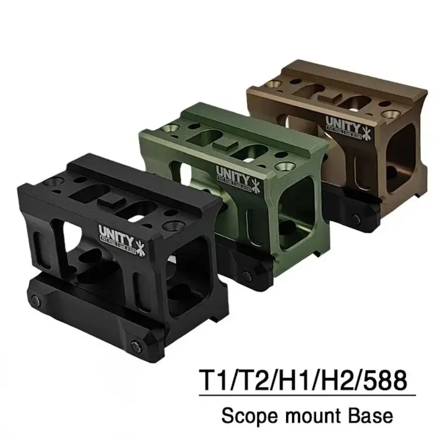 

2024 New YR271 UNITY Fast Riser Mount For Tactical Airsoft T2 ROMEO5 Red Dot Sight Scope Universal Heightening Bracket